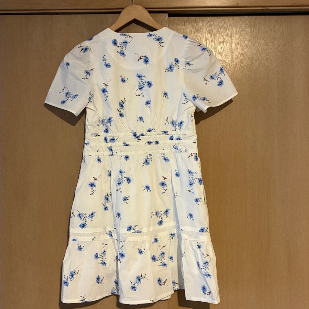 Quince Organic Cotton Poplin Tiered Mini Dress - Picture 3 of 4